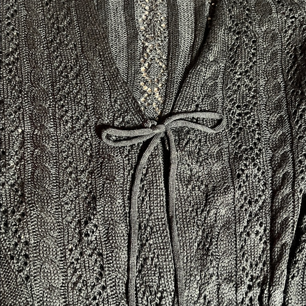NWT No Boundaries Charcoal Knit Sweater - Picture 5 of 13